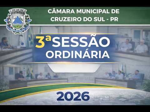 3ª Sessão Ordinária 2026 | Câmara  Municipal de Cruzeiro do Sul/PR | Palestra com Zilda da Matta
