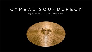 Video thumbnail for PAISTE CYMBAL SOUNDCHECK - Signature Mellow Ride 22" by Paiste Cymbals