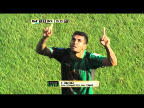 Gol de Toledo. Rafaela 0 San Martín 1. Fecha 6. Torneo Primera División 2016