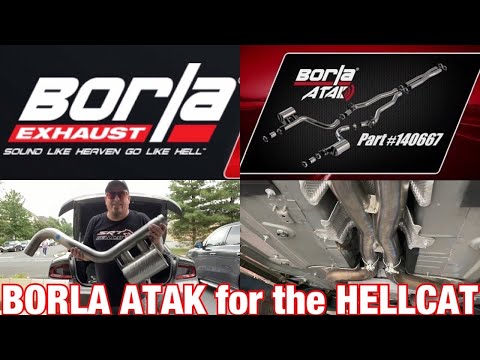 BORLA ATAK EXHAUST w Valve Simulators 4 The HELLCAT CHARGER - Unboxing,Install,Driving Impressions😎👍