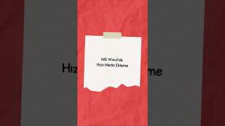 Thumbnail - MS Word'de hızlı metin ekleme #ipucu #hint #tech #teknoloji #word #office