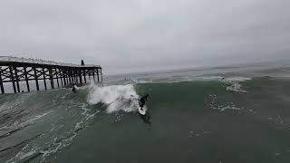12/30/24 Crystal Pier Pacific Beach San Diego Surfing Complete Raw Unedited Drone Surf Footage