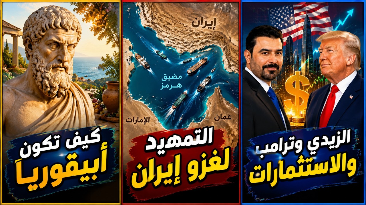 التمهيد لغزو إيران | الزيدي وترامب والاستثمارات | كيف تكون أبيقوريًا