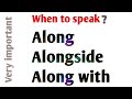 Use of along and along side in English Grammar | English grammar Learning lesson. part 63