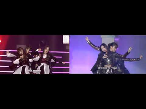 【Stage Comparison】UZA /  AKB48 Team SH | SNH48