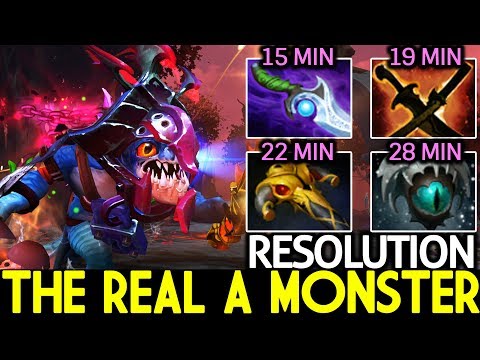 RESOLUTION [Slark] The Real a Monster Unkillable Boss 7.22 Dota 2