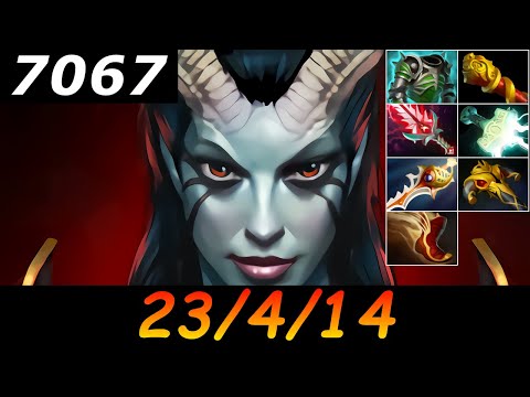 Dota 2 Queen of Pain 7067 MMR 23/4/14 (Kills/Deaths/Assists) Ranked Full Gameplay