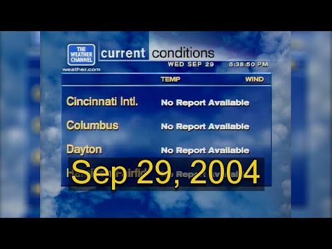 The Weather Channel - WeatherStar XL reloading 9/29/2004