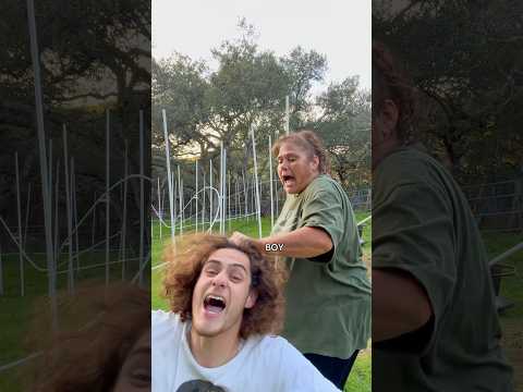 This Kid is Building a Rollercoaster While DESTROYING His Mom’s Backyard!! #Shorts