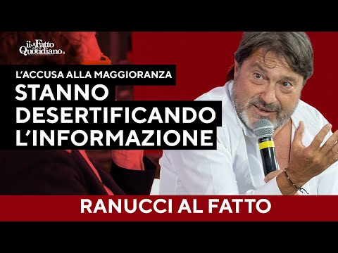 Ranucci al Fatto: "Stanno desertificando l'informazione: un cimitero, con lapidi tutte uguali”