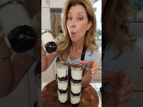 Homemade Yogurt with Blueberry Compote