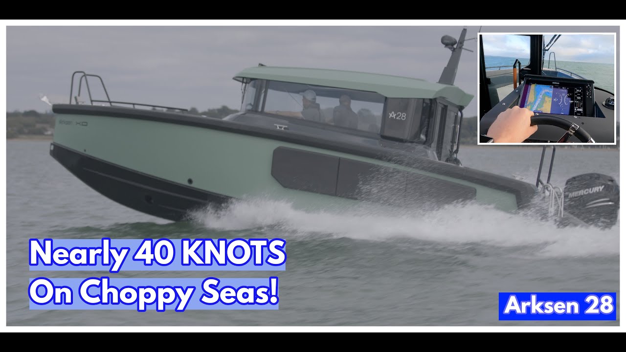 ARKSEN 28 Sea Trial! (37 Knots In Choppy Seas)