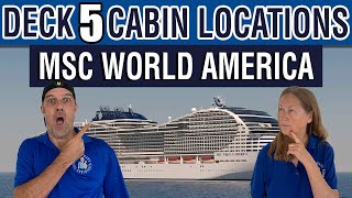 MSC World America Cabin Deck 5 First Look! | Tall Man's Cruise Adventures