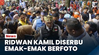 Bogor Hari Ini: Ridwan Kamil Diserbu Emak-emak Berfoto saat Meresmikan Situ Gede, Kota Bogor