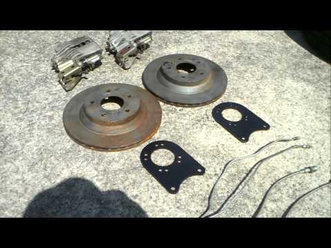 Rear Disc Brake Conversion Kit Staggered Shocks