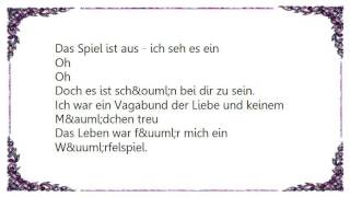 Demis Roussos - Vagabund Der Liebe Lyrics