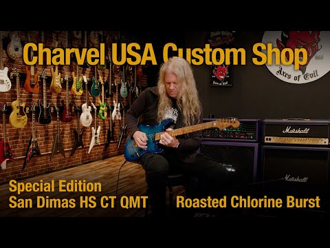 Charvel USA Custom Shop Special Edition San Dimas HS CT QMT Roasted Chlorine Burst 2024 w/OHSC image 15