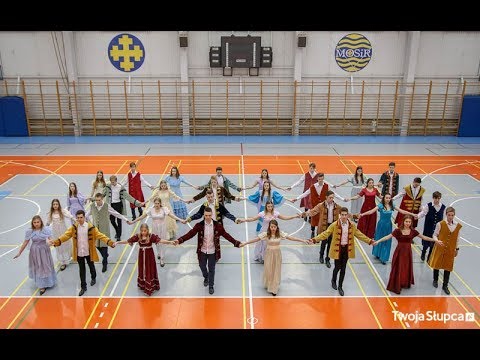 Próba bicia Rekordu Guinnessa w tańczeniu Poloneza w Słupcy (układ taneczny) 12.03.2018