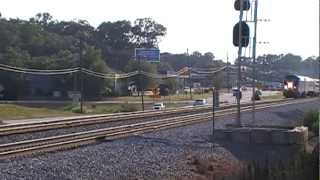 preview picture of video 'The Amtrak Crescent #20 in Lithia Springs,Ga 07-08-2012© (16x9)'