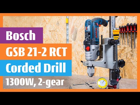 Bosch GSB 21-2 RCT Best handheld cable drill as benchtop press drill? Measuring wobble chuck head