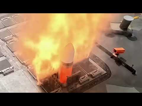 HNLMS De Ruyter firing a tomahawk missile