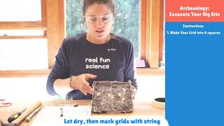 Create and Excavate a Dig Site Quick Tutorial - Kids Activity