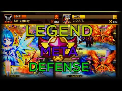 [LEGEND SIEGE] DEBUT ELUCIA 2A in Legend Siege VS GOAT AND SW Legacy - isengdudegame Summoners War