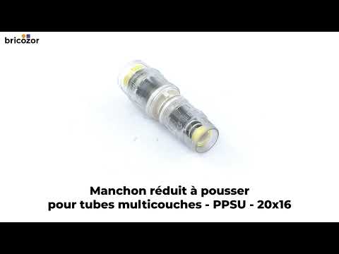 Manchon réduit à pousser 20 x 16 mm - pour tubes multicouches - PPSU MULTITUBO