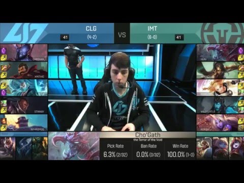 CLG vs IMT W4D1 NA LCS 春のスプリット2016 カウンターロジックゲーミング vs イモータルズ 第4週 1日目 NA LCS (CLG vs IMT W4D1 NA LCS Spring Split 2016 Counter Logic Gaming vs Immortals Week 4 Day 1 NA LCS)