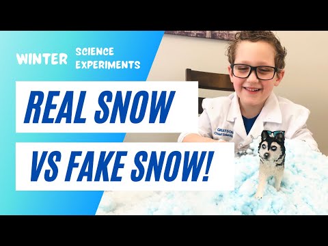 Winter Science Experiment- Make Fake Snow! ❄️