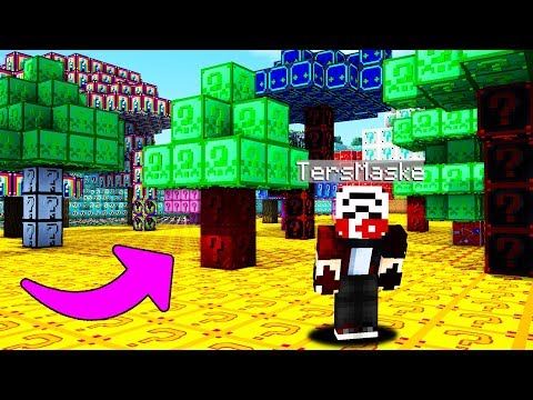 MİNECRAFT ama HER TARAF ŞANS BLOKLARI DOLU ! - Minecraft