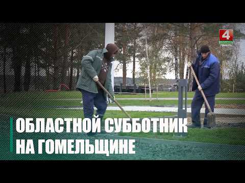 Областной субботник пройдет 28 марта на Гомельщине видео