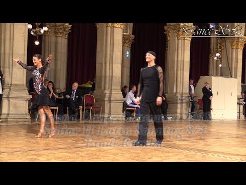 Vienna Dance Concourse 2018 - Senior II Latin Final Rumba WDSF 8 April 2018