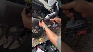 Impact wrench 520Nm 3200RPM, cordless 2 in 1 dengan socket 8-24mm untuk bengkel dan otomotif #impact