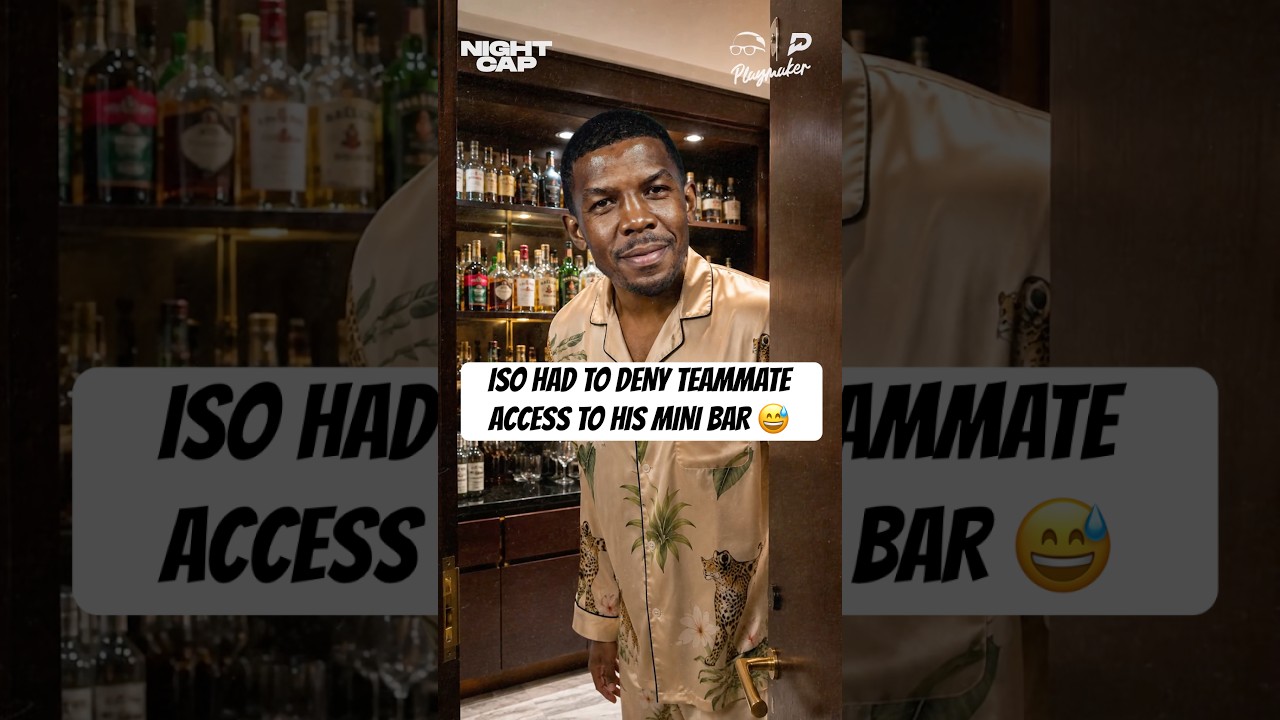 Iso remembers a teammate having to need the mini bar taken out the room on road trips 😅 #Nightcap