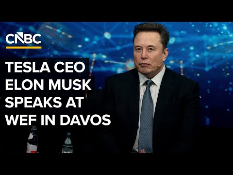 Tesla CEO Elon Musk speaks at the World Economic Forum in Davos, Switzerland — 1/22/2026