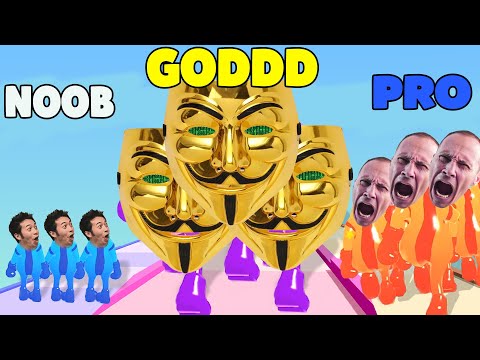 NOOB vs PRO vs GOD in Jelly Clash 3D