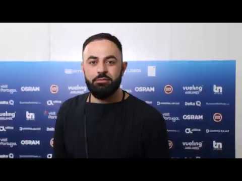 🇦🇲 Interview with Sevak Khanagyan from Armenia @ Eurovision in Lisbon 2018