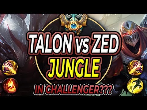 TALON JUNGLE VS ZED JUNGLE IN CHALLENGER? WTF NA SOLOQ LOL