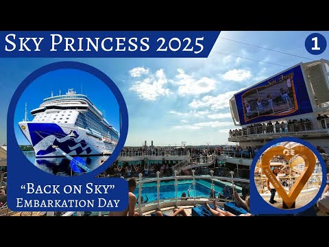 Sky Princess Scandinavia Cruise May 2025. Part 1: Embarkation Day and a Sunny Sailaway!