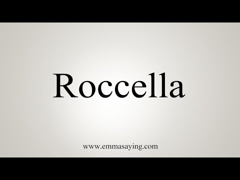 How To Say Roccella