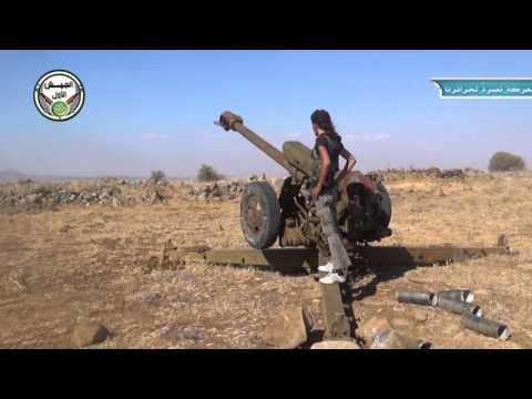 استهداف مقرات النظام في خان أرنبة في ريف القنيطرة بالمدفعية من قبل الجيش الأول نصرة لحرائرنا