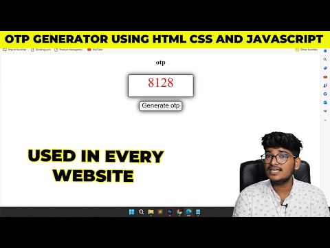 Create Otp Generator Using Javascript Css Html