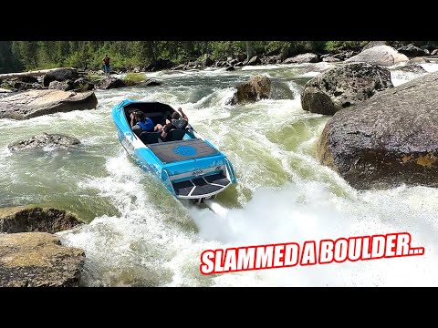 Idaho Day 2: Jackstand's Jet Boat Sustained MAJOR DAMAGE and Nearly Got Swallowed By This HUGE Rapid