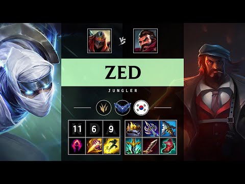 Zed Jungle vs Graves: Dominating - KR Diamond Patch 14.23