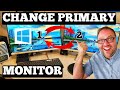 How To Change Primary Monitor Windows 10 Monitor 1 To Monitor 2
