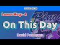 On This Day by David Pomeranz (Karaoke : Lower Key : -4)