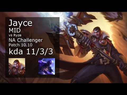 Jayce vs Ryze Mid - NA Challenger 11/3/3 Patch 10.10 Gameplay
