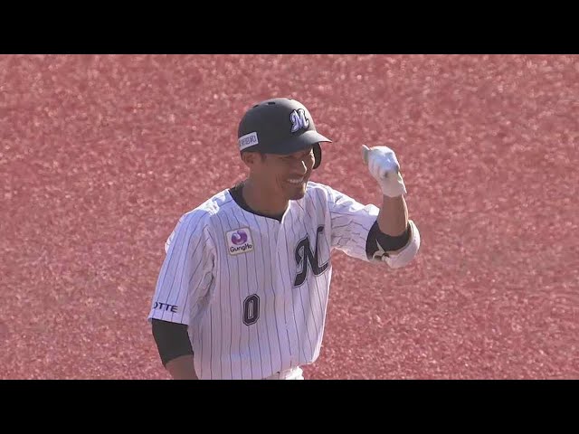 【6回裏】1番起用で躍動!! マリーンズ・荻野貴司のタイムリーヒットで追加点!! 2022年6月12日 千葉ロッテマリーンズ 対 横浜DeNAベイスターズ