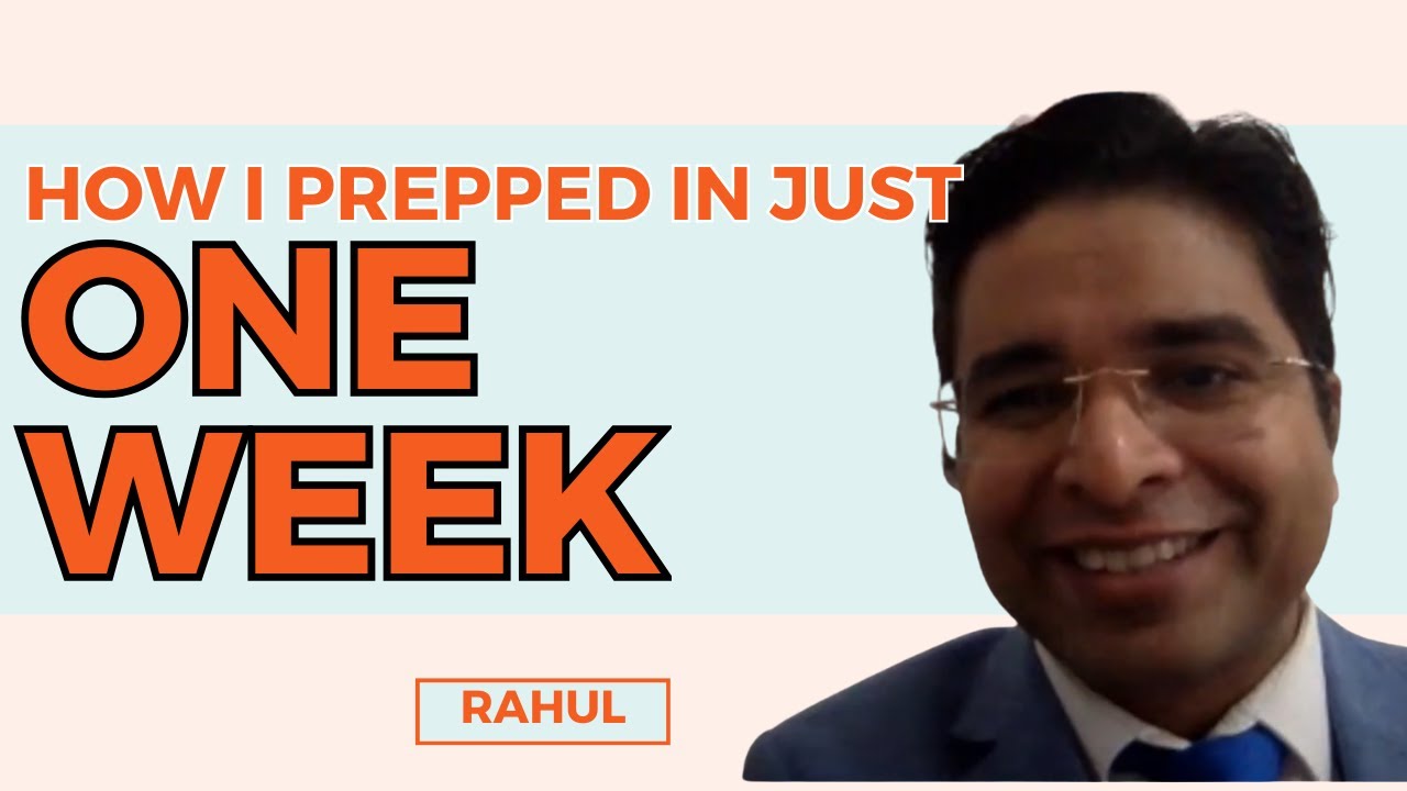 How Rahul Secured His Dream Job In Just A Week’s Prep